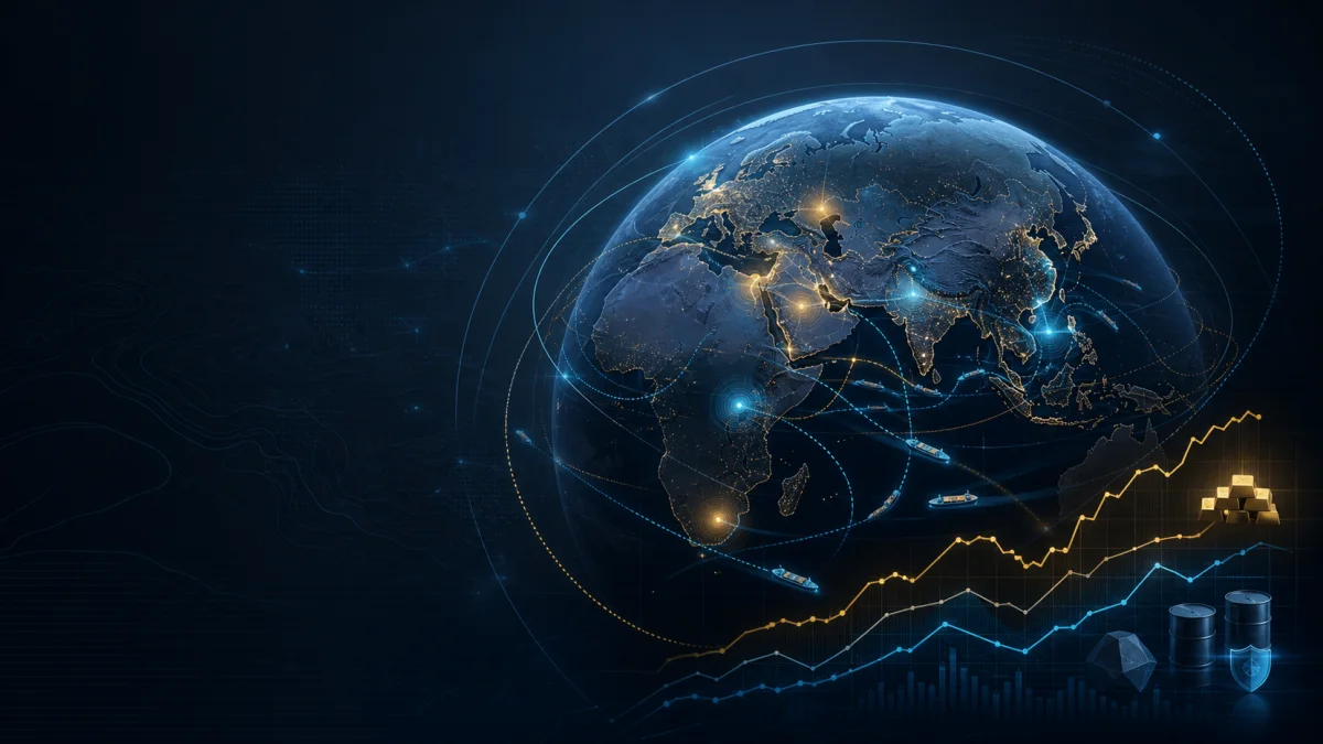 Global geopolitical risk and market intelligence visualization